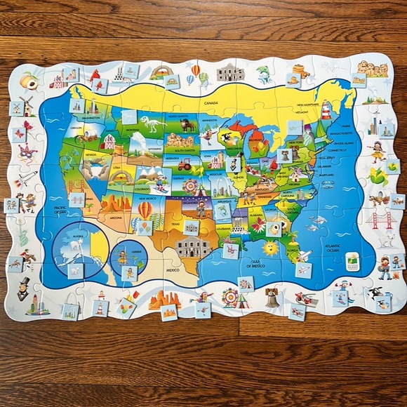 The Learning Journey Puzzle Doubles Find It! USA (50 Pieces) - Picture 2 of 12
